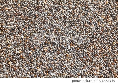 Close up picture of chia seeds, abstract natural food background. 94828519
