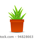 Cactus hand drawn cartoon art illustration Premium Vector 94828663
