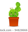 Cactus hand drawn cartoon art illustration Premium Vector 94828666