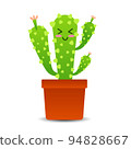Cactus hand drawn cartoon art illustration Premium Vector 94828667