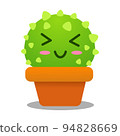 Cactus hand drawn cartoon art illustration Premium Vector 94828669