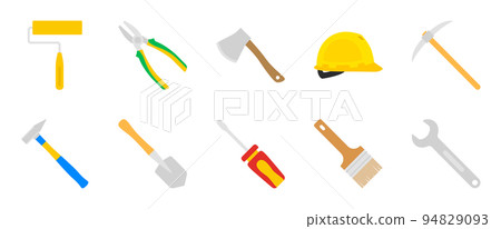 Set of tools isolated on white background 94829093