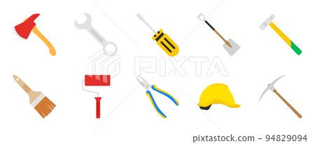 Set of tools isolated on white background 94829094
