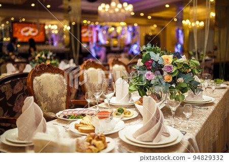 Ceramic tableware on the table Ceramic tableware on the table 94829332