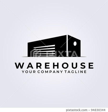 vintage warehouse logo icon symbol rent vector illustration design 94830344