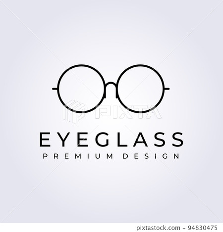 eye glass, spectacles logo vector illustration design graphic 94830475