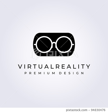 futuristic, virtual reality logo vector illustration design graphic 94830476