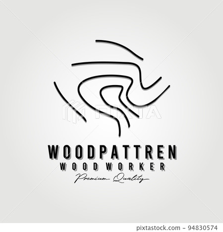 simple line art wood worker, carpenter, wood pattern logo vector illustration design simple line art wood worker, carpenter, wood pattern logo vector illustration design 94830574