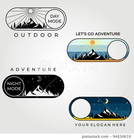 mountain adventure icon sticker logo vector set illustration design , bundle logo icon symbol sticker mountain adventure icon sticker logo vector set illustration design , bundle logo icon symbol sticker 94830619