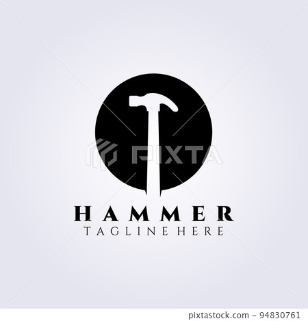 hammer logo vector illustration design 94830761