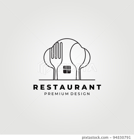 creative restaurant and cafe logo , chef house icon logo , bakery shop, logo vector illustration design 94830791