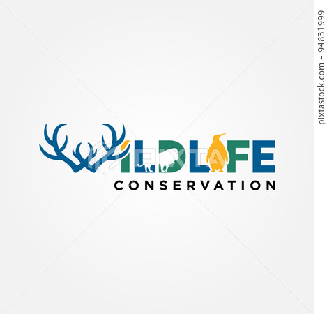 Wildlife Conservation Logo Vector Template Design. Vector Illustration.  Royalty Free SVG, Cliparts, Vectors, and Stock Illustration. Image  149360893.