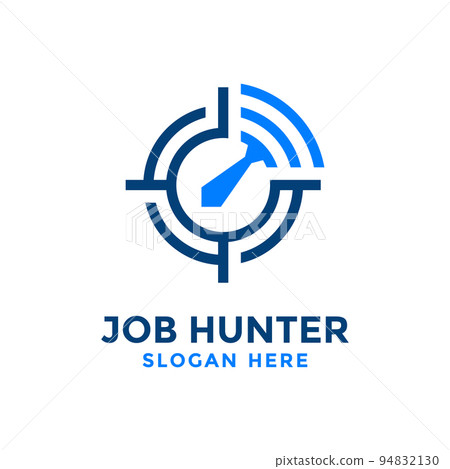 Find creative people logo search job symbol Vector Image