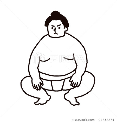 Wrestler illustration Wrestler illustration 94832874