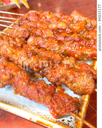 Chinese Silk Road Cuisine, Lamb Skewers (Roasted Lamb Skewers) Chinese Silk Road Cuisine, Lamb Skewers (Roasted Lamb Skewers) 94833177