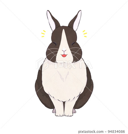 深棕兔荷蘭語表情（喜悅） 94834086