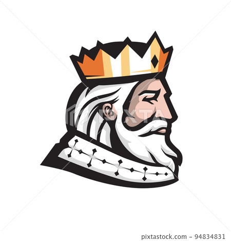 wise King Head Mascot wise King Head Mascot 94834831