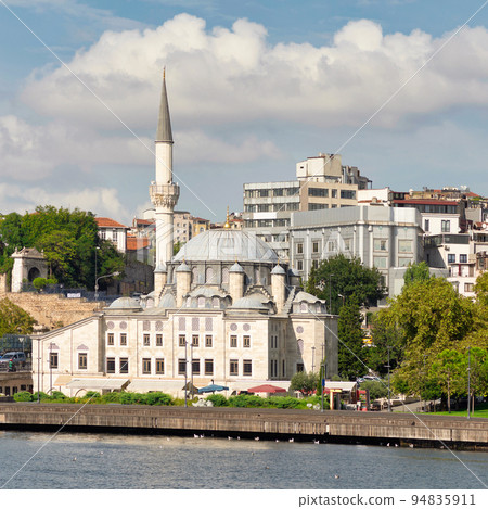 View from Golden Horn overlooking Ottoman imperial Sokollu Mehmed Pasha Mosque, suited in Azapkapi, Istanbul, Turkey View from Golden Horn overlooking Ottoman imperial Sokollu Mehmed Pasha Mosque, suited in Azapkapi, Istanbul, Turkey 94835911