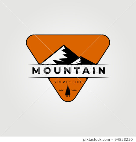 Mountain logo vector adventure illustration outdoor design Mountain logo vector adventure illustration outdoor design 94838230