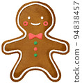 Ginger cookie, gingerbread man illustration material 94838457