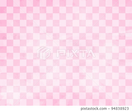 Checkered pattern background Japanese style material pink 94838923