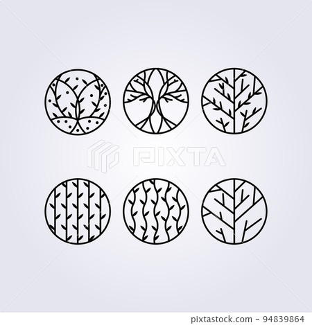 set branch, vines, plant emblem floral tree logo vector illustration design, simple wellness plant icon symbol spa, yoga, balance , health set branch, vines, plant emblem floral tree logo vector illustration design, simple wellness plant icon symbol spa, yoga, balance , health 94839864