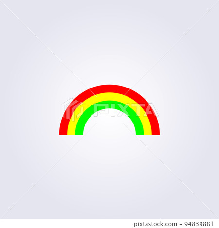 3 color rainbow illustration template icon logo vector design 94839881