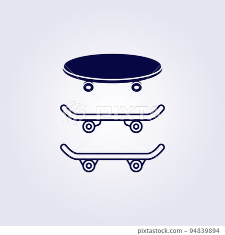 skateboard symbol icon sticker logo vector illustration design graphic simple line art vintage retro skateboard symbol icon sticker logo vector illustration design graphic simple line art vintage retro 94839894