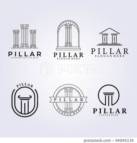 bundle pillar justice law logo icon symbol set package various vector illustration design bundle pillar justice law logo icon symbol set package various vector illustration design 94840136