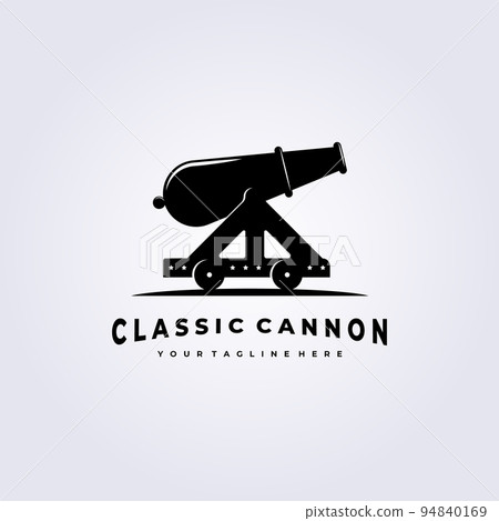 heavy old cannon artillery logo vector illustration design icon symbol heavy old cannon artillery logo vector illustration design icon symbol 94840169