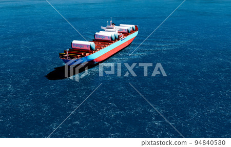 cago ship with hydrogen staorage system 94840580