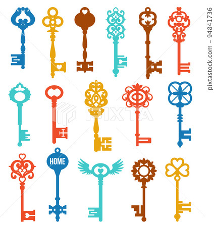 Colorful Keys Set 94841736