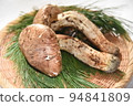 Matsutake in the mountains: Nagano Prefecture Northern Alps foothills 2022.10.1-166 (on the colander) 94841809