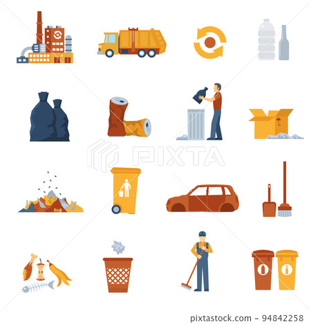 Garbage Color Icons Garbage Color Icons 94842258
