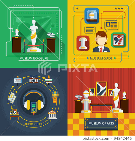 Museum Icon Composition Set Museum Icon Composition Set 94842446