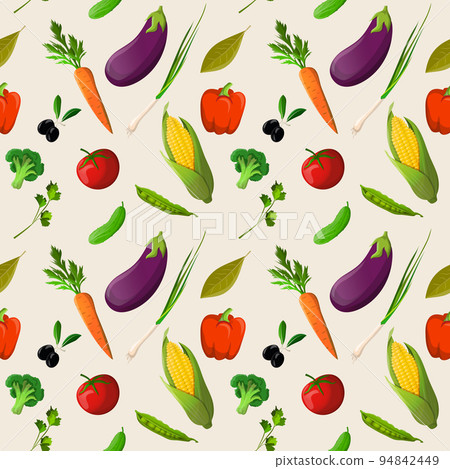 Vegetables seamless pattern Vegetables seamless pattern 94842449