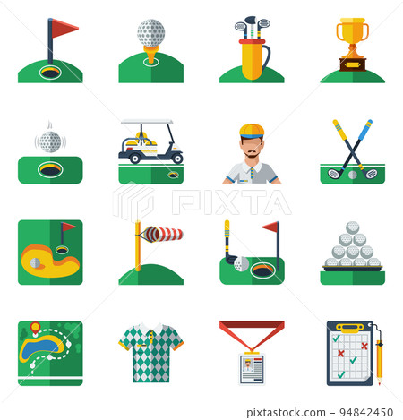 Golf Icons Set Golf Icons Set 94842450