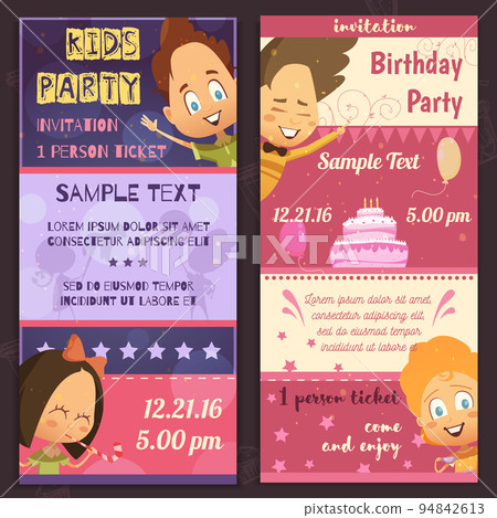 Kids Party Invitation Banners 94842613