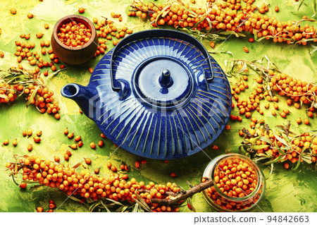 Healing sea buckthorn tea 94842663