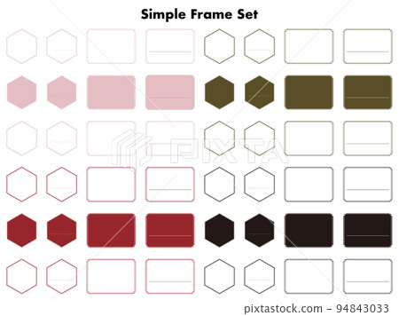 Simple frame set Simple frame set 94843033