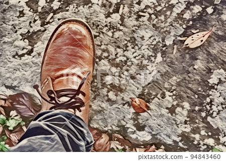 Foot of autumn 94843460