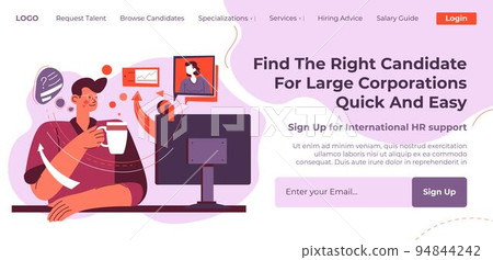 Find right candidate for large corporations web 94844242