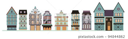 Old town buildings and architecture houses street 94844862