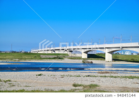 Hokuriku Shinkansen Tedori River Bridge Hokuriku Shinkansen Tedori River Bridge 94845144