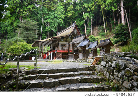 The majestic Hakusangu Shrine at Hiyoshi Taisha Shrine in Shiga Prefecture is beautiful 94845637