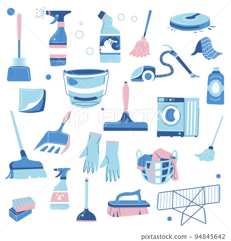 Cleaning detergents and appliances for home set Cleaning detergents and appliances for home set 94845642