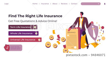 Find right life insurance, website with service 94846071