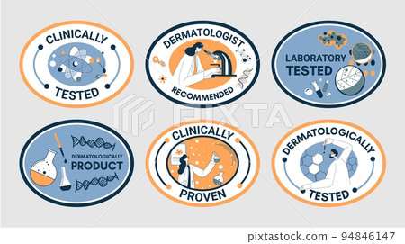 Sticker set with clinically tested product quality Sticker set with clinically tested product quality 94846147