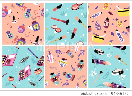 Decorative pattern set with beauty product element 94846182