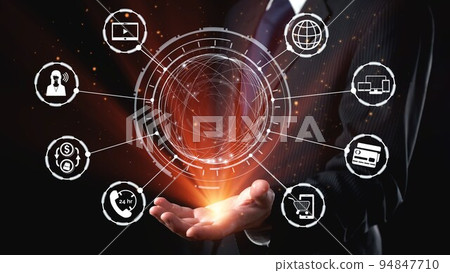 Omni channel technology of online retail business approach 94847710